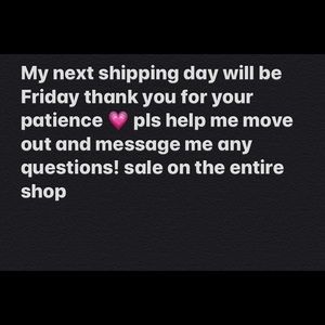 Shipping day info